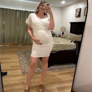 Cupshe Cream Midi Dress